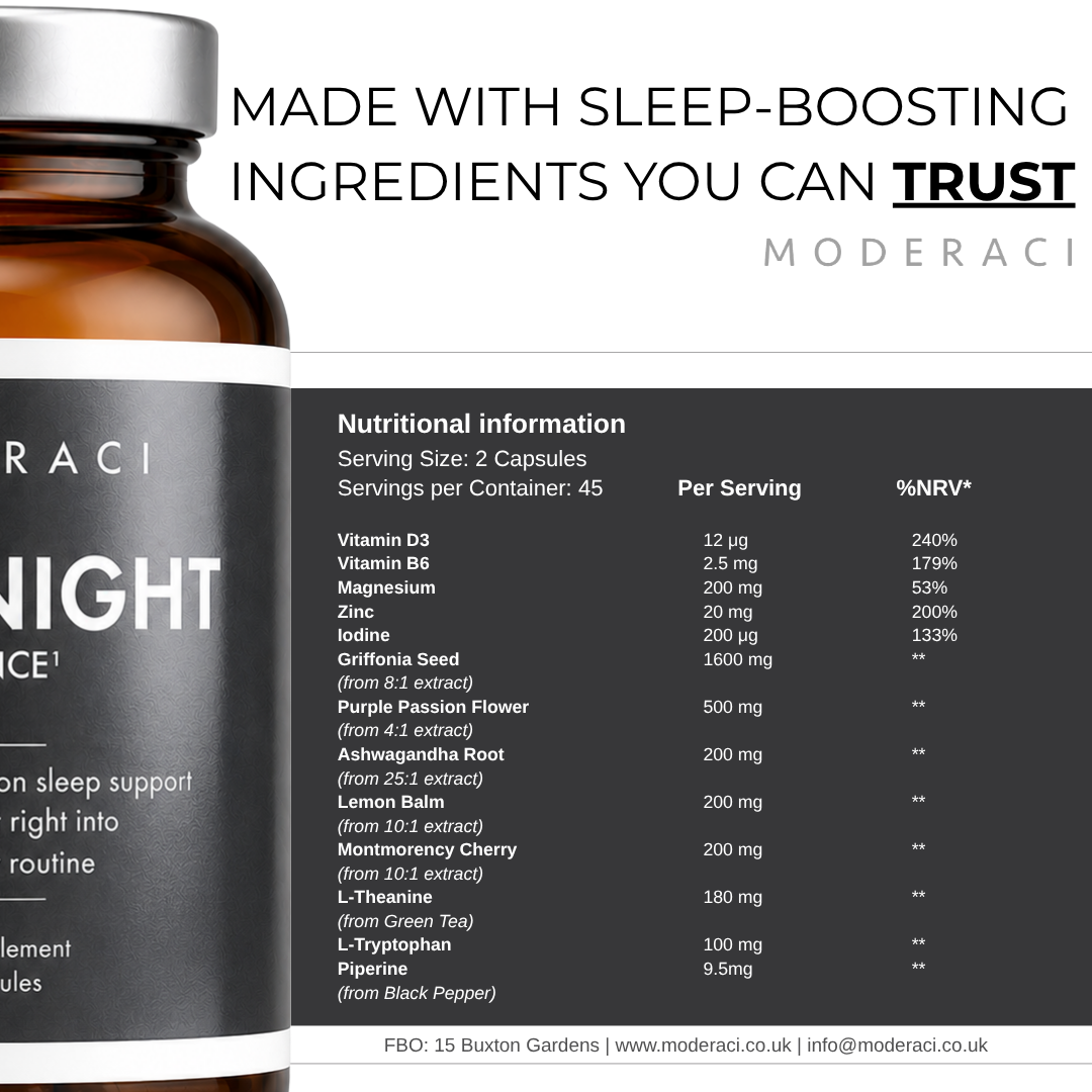 Overnight Balance | Sleep Support Supplement | 90 Capsules